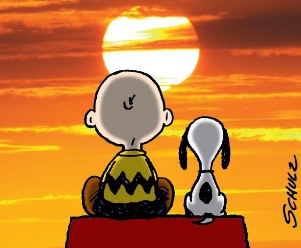 Snoopy e Charlie guardano il tramonto (2)