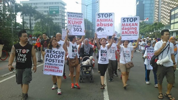 Stop dog meat Indonesia